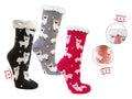 Hütten-Socken, ABS extra-flauschig-gefüttert mit Alpakamotiv